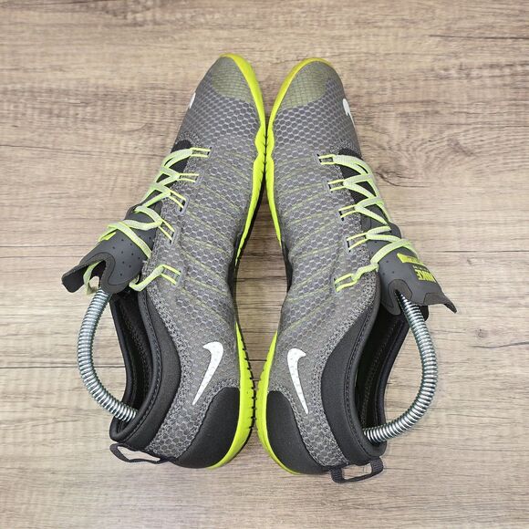 Nike Free 1.0 Cross Bionic Women's Size 9 Grey Neon Green Shoes (641530-200) - Picture 6 of 9